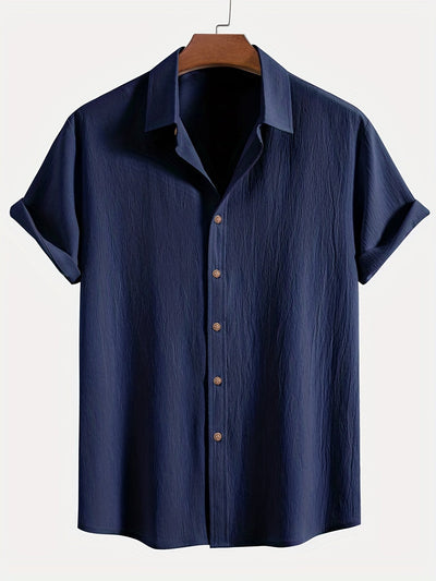 Mikkel™ | Elegant Sommar­skjorta med Struktur