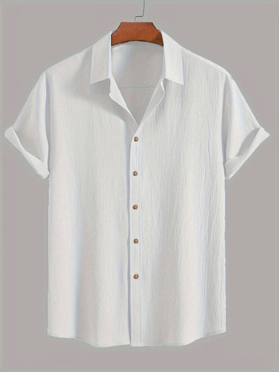 Mikkel™ | Elegant Sommar­skjorta med Struktur