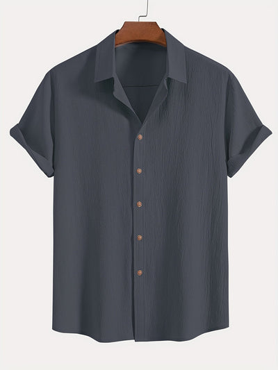 Mikkel™ | Elegant Sommar­skjorta med Struktur