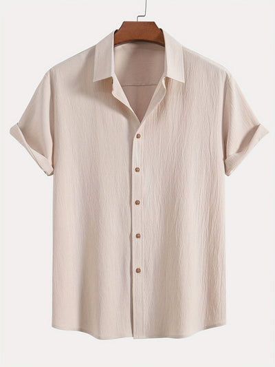 Mikkel™ | Elegant Sommar­skjorta med Struktur