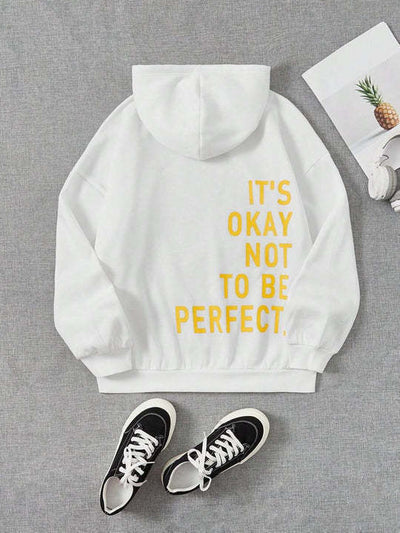 Noa™ - Ledig Långärmad Statement Hoodie